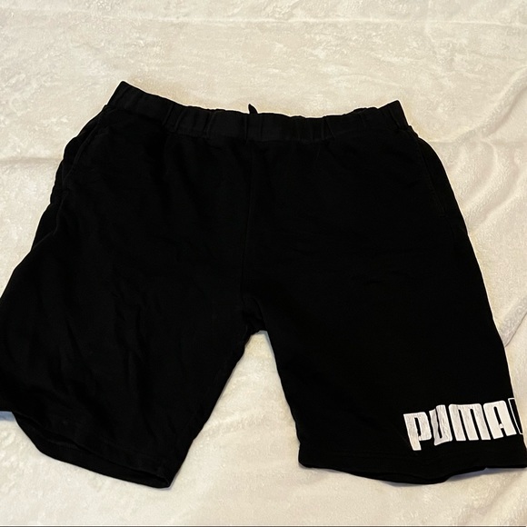 BLACK PUMA SHORTS - Picture 1 of 1